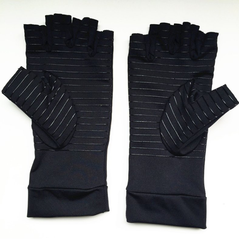 Guantes de compresión anti deslizantes infusionados con cobre para alivio y soporte de la artritis