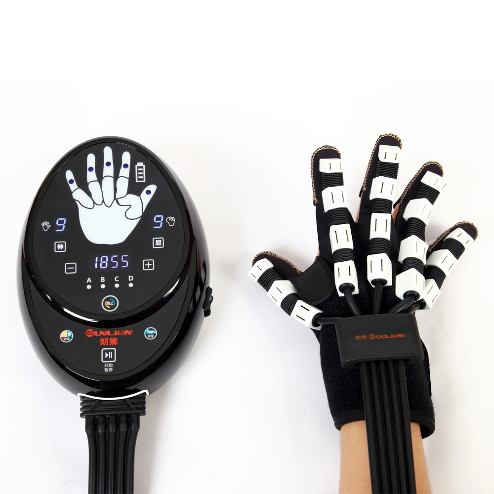 Equipo de recuperación médica Guantes de rehabilitación de manos para artritis en pacientes con accidente cerebrovascular y hemiplejía
