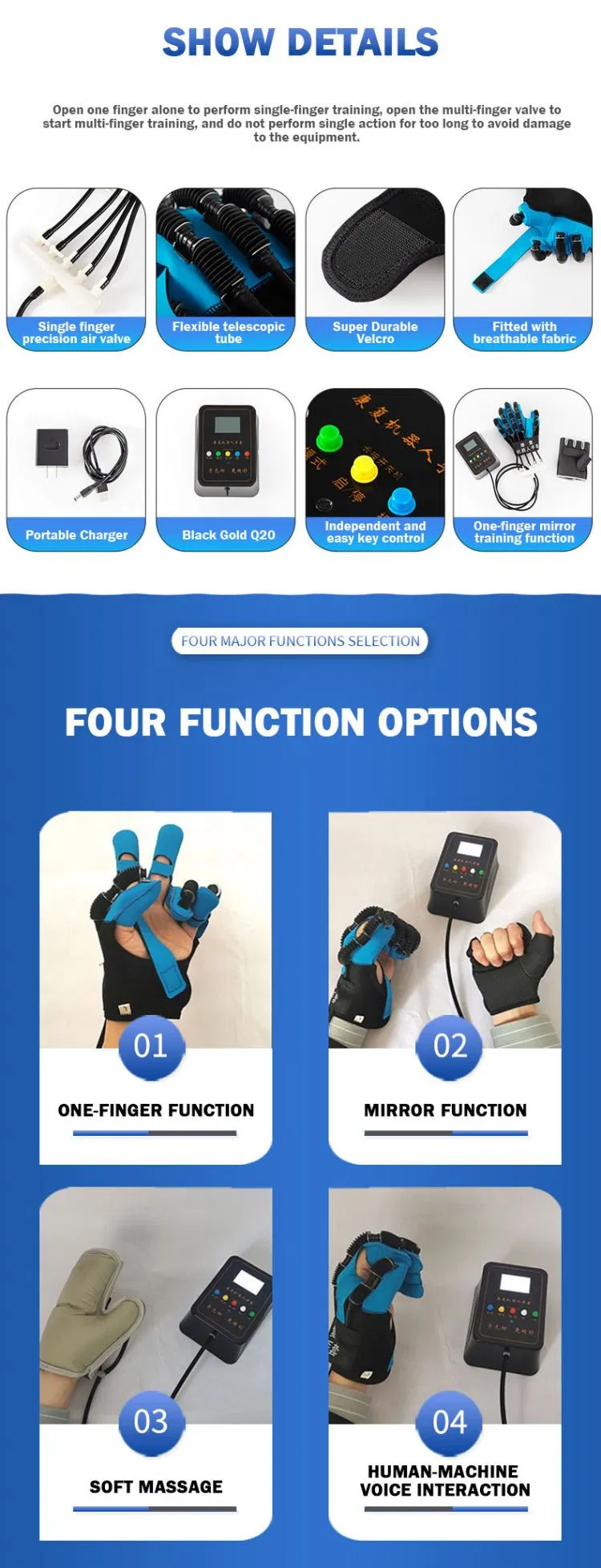 Guantes de robot de rehabilitación 5