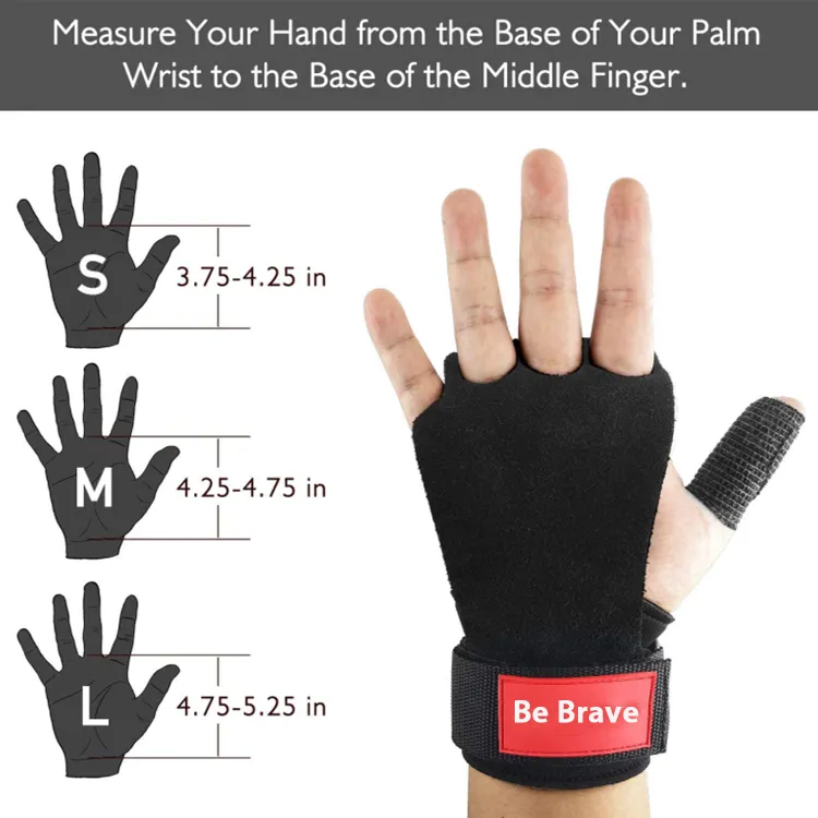 Guantes ajustables de gimnasio