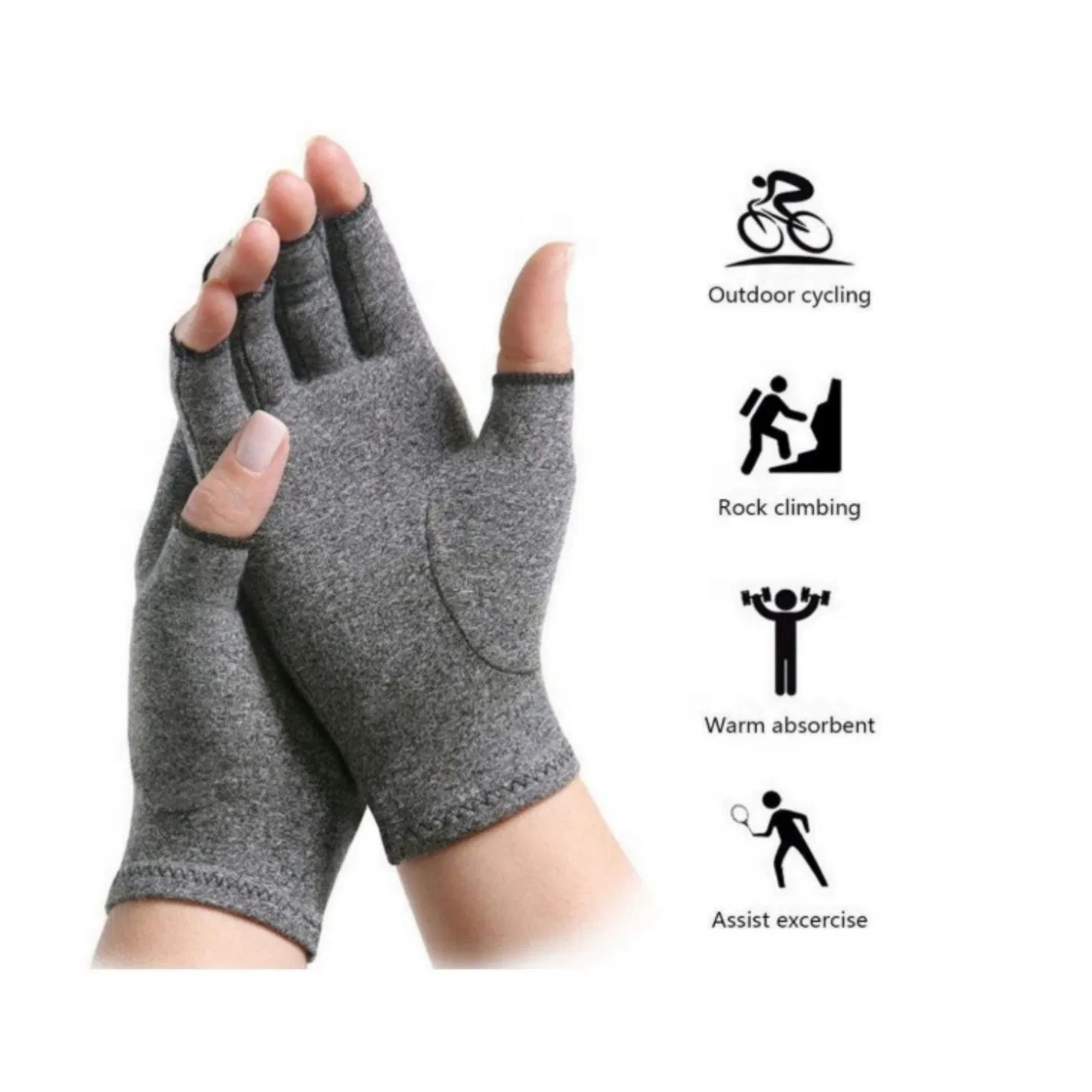 Aliviar la fatiga y la rigidez, soporte para muñeca, guantes de compresión para artritis incorporados para el cuidado diario de las manos