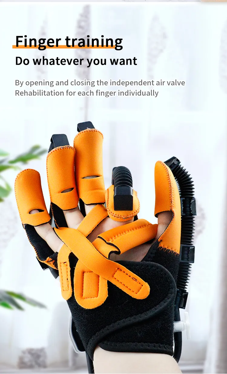 Equipo de rehabilitación de mano, guantes de robot de rehabilitación de mano, accidente cerebrovascular