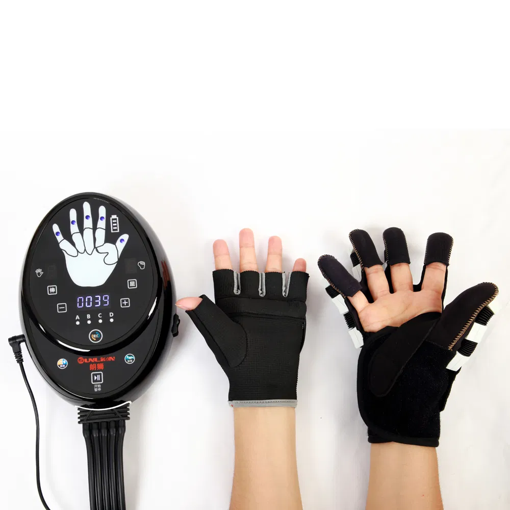 Máquina de ejercicios para dedos de pacientes con accidente cerebrovascular, guante robótico de rehabilitación de mano