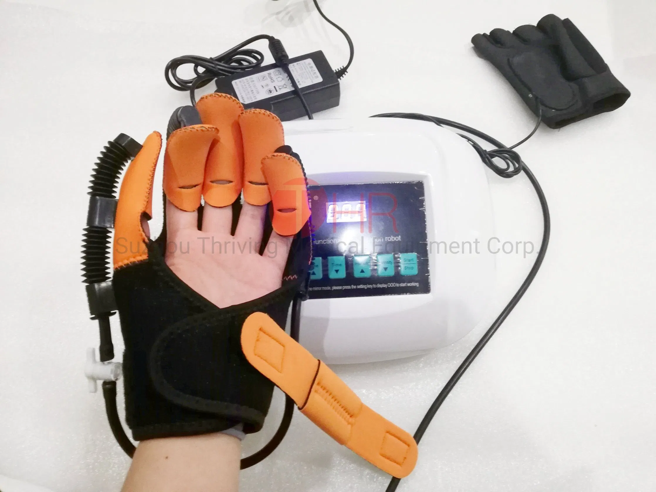 Equipo de terapia de dedos con robot de rehabilitación de manos, guantes de rehabilitación física de manos