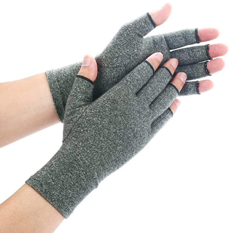 Guantes de compresión sin dedos para el síndrome del túnel carpiano, soporte para el dolor en la muñeca, los dedos y el pulgar, luvas, guantes de compresión para artritis