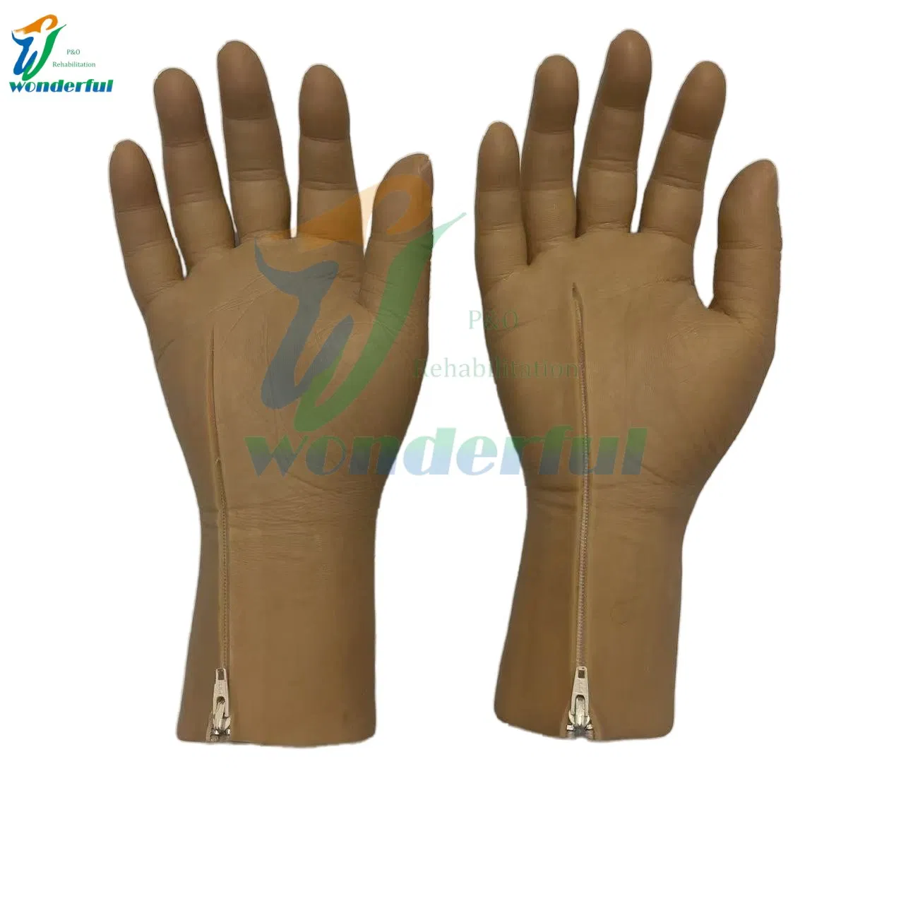 Guante cosmético personalizado con limado y tornillo - Disponible en varios colores y diseños con cremallera, mano decorativa de simulación