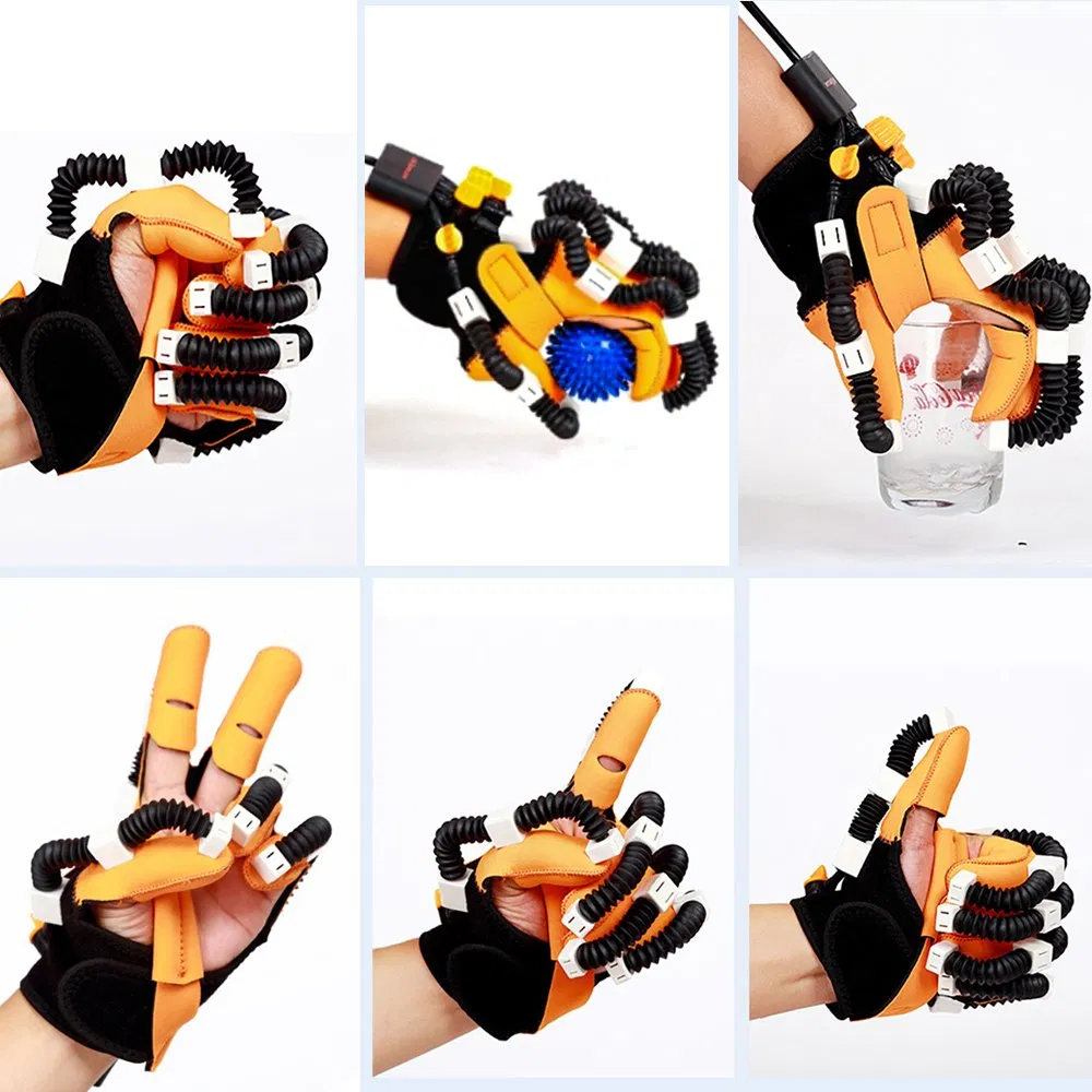 Guantes de robot para la rehabilitación de dedos con hemiplejía para la recuperación de manos tras un accidente cerebrovascular
