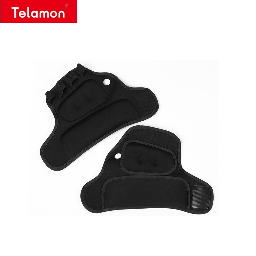 Guantes de entrenamiento con pesas de cuero para el gimnasio, protección para las manos con un agarre fuerte