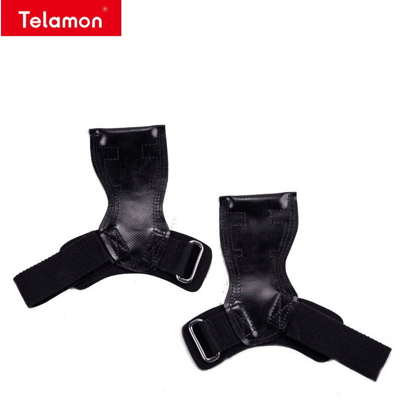 Guantes antideslizantes ajustables para agarre de gimnasio, ejercicio y levantamiento de pesas