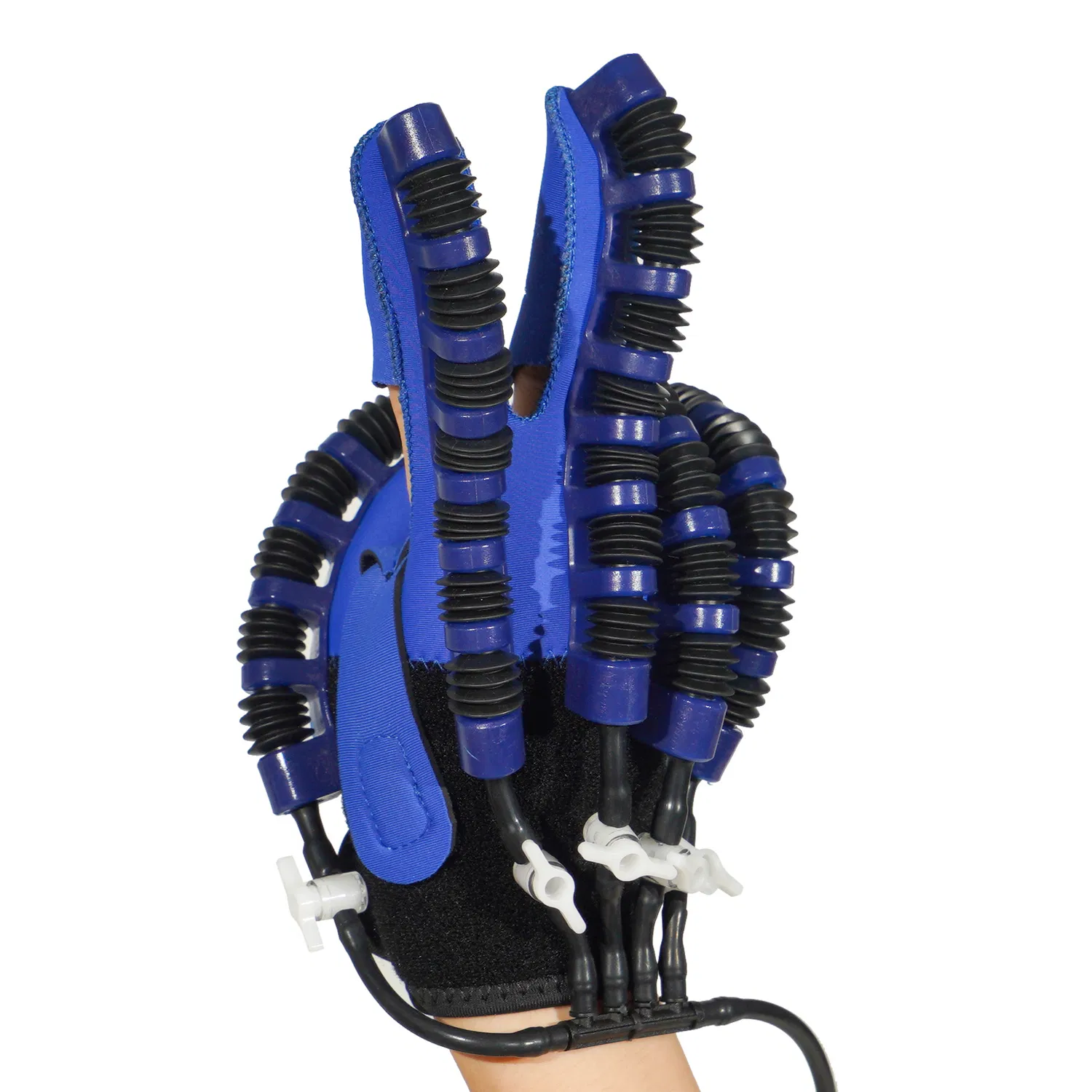 Guantes robóticos recargables portátiles con dedos espejados, función de recuperación, entrenamiento de plugin, guante de rehabilitación de mano
