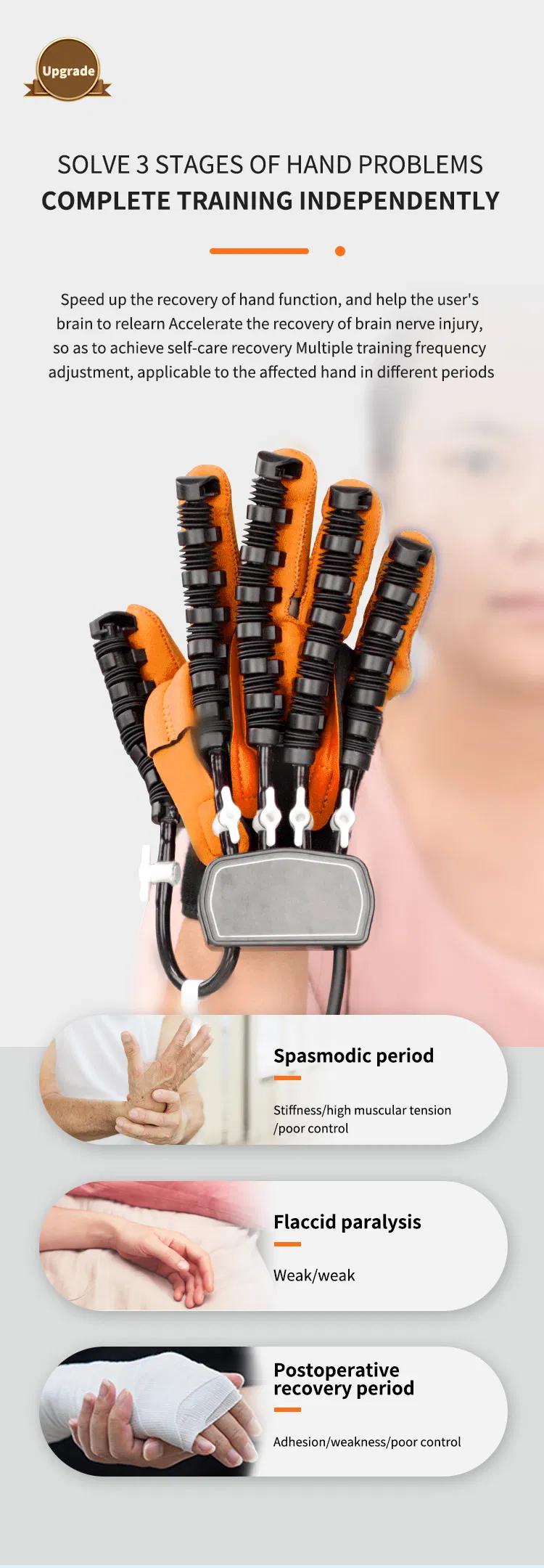 Versión Actualizada para Tratar la Artritis, Hemiplejía y la Recuperación de la Función de la Mano en Pacientes con Accidente Cerebrovascular: Guantes Robóticos de Rehabilitación