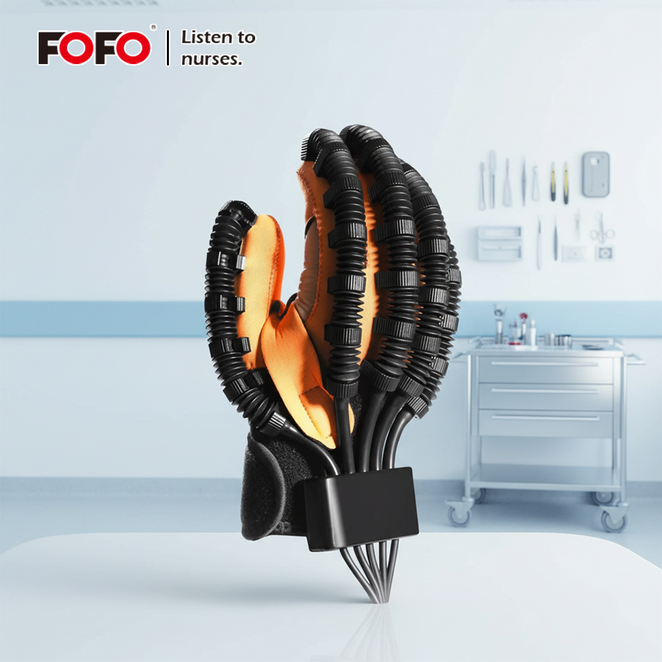Ejercitador de dedos para pacientes con hemiplejía por accidente cerebrovascular - Guantes de rehabilitación robóticos