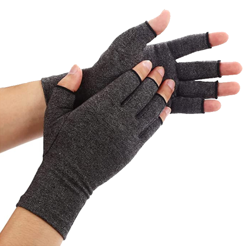 Guantes de compresión sin dedos para el síndrome del túnel carpiano, soporte para el dolor en la muñeca, los dedos y el pulgar, luvas, guantes de compresión para artritis