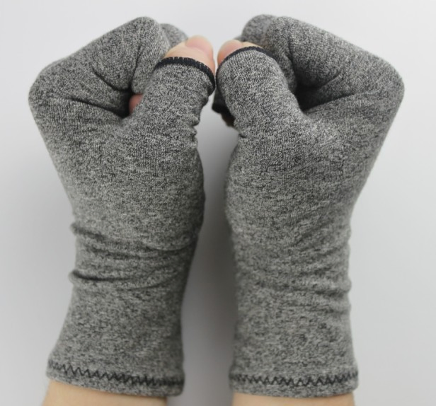 Men Women Compression Arthritis Gloves Half Finger Wrist Support Cotton Joint Pain Relief Hand Brace Therapy Wristband Gloves