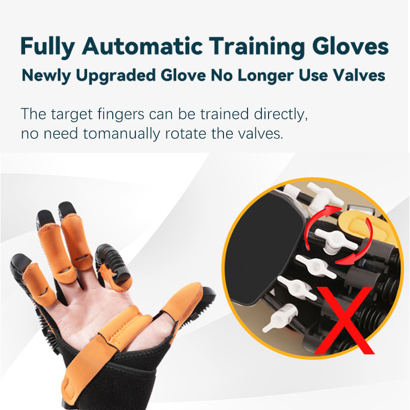 Guantes robóticos de rehabilitación más vendidos para fisioterapia de mano izquierda, rehabilitación de accidentes cerebrovasculares