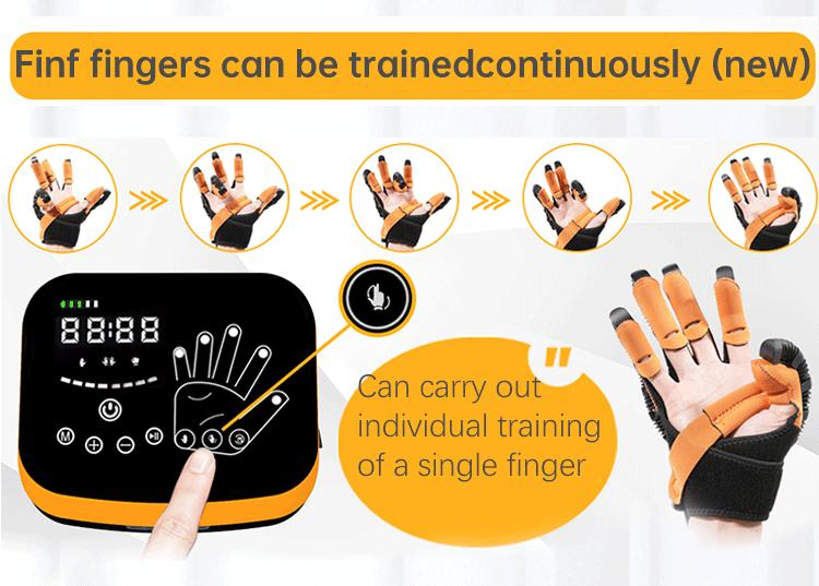 Guantes robóticos de rehabilitación para la rigidez de la mano en hemiplejía tras un accidente cerebrovascular, los más vendidos con cinco dedos