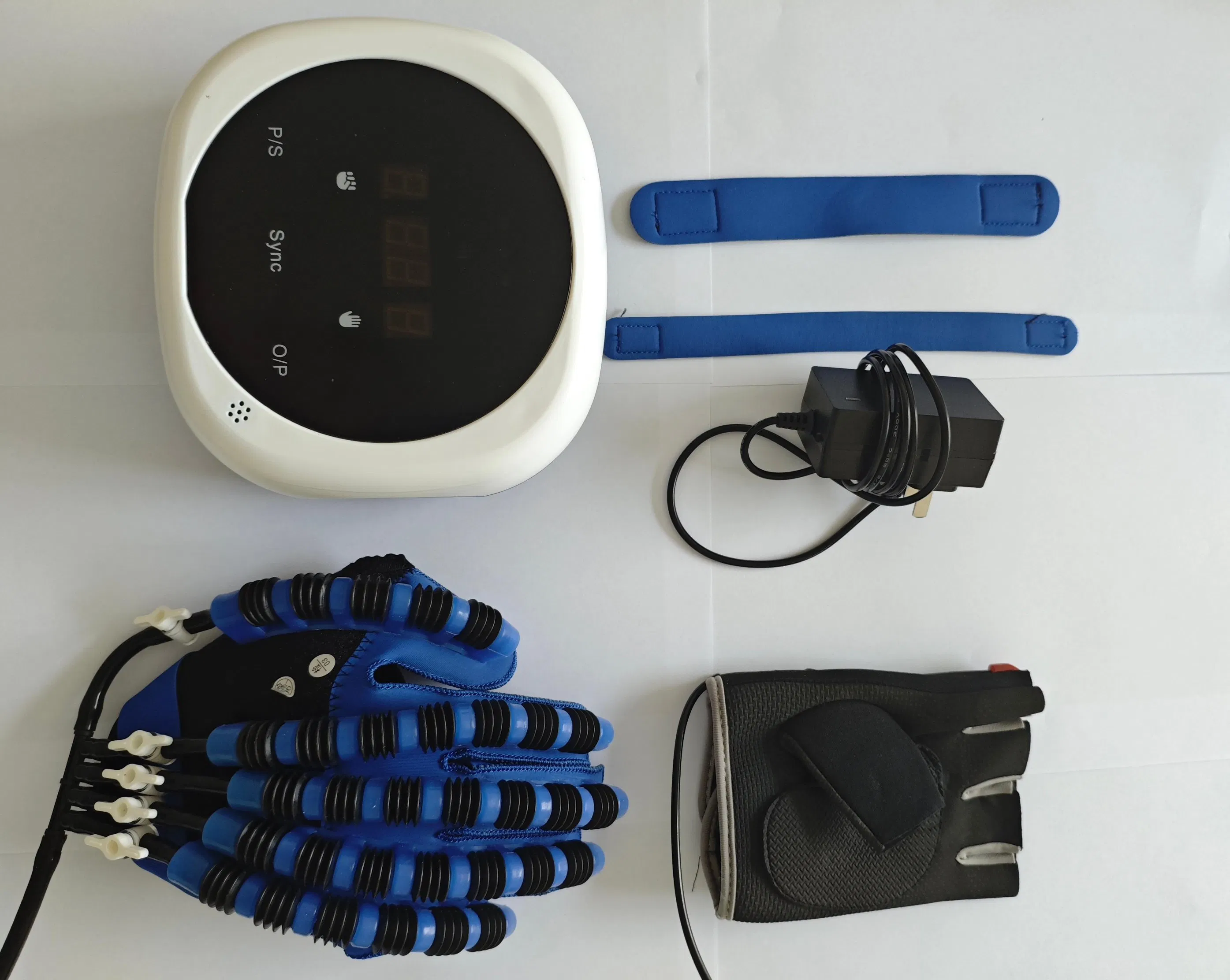 Guantes de Masaje Eléctrico para Rehabilitación de Manos, Equipamiento de Ejercicio para Dedos de Pacientes con Accidente Cerebrovascular