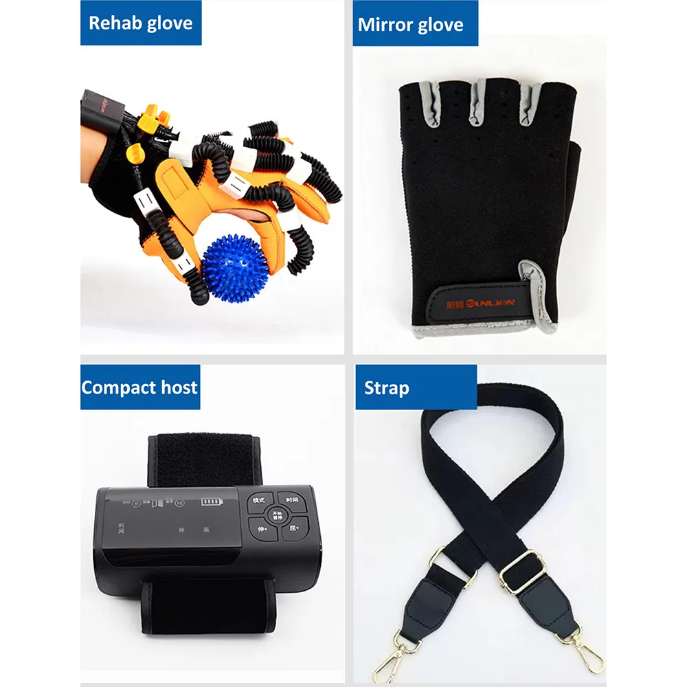 Guantes de robot para la rehabilitación de dedos con hemiplejía para la recuperación de manos tras un accidente cerebrovascular