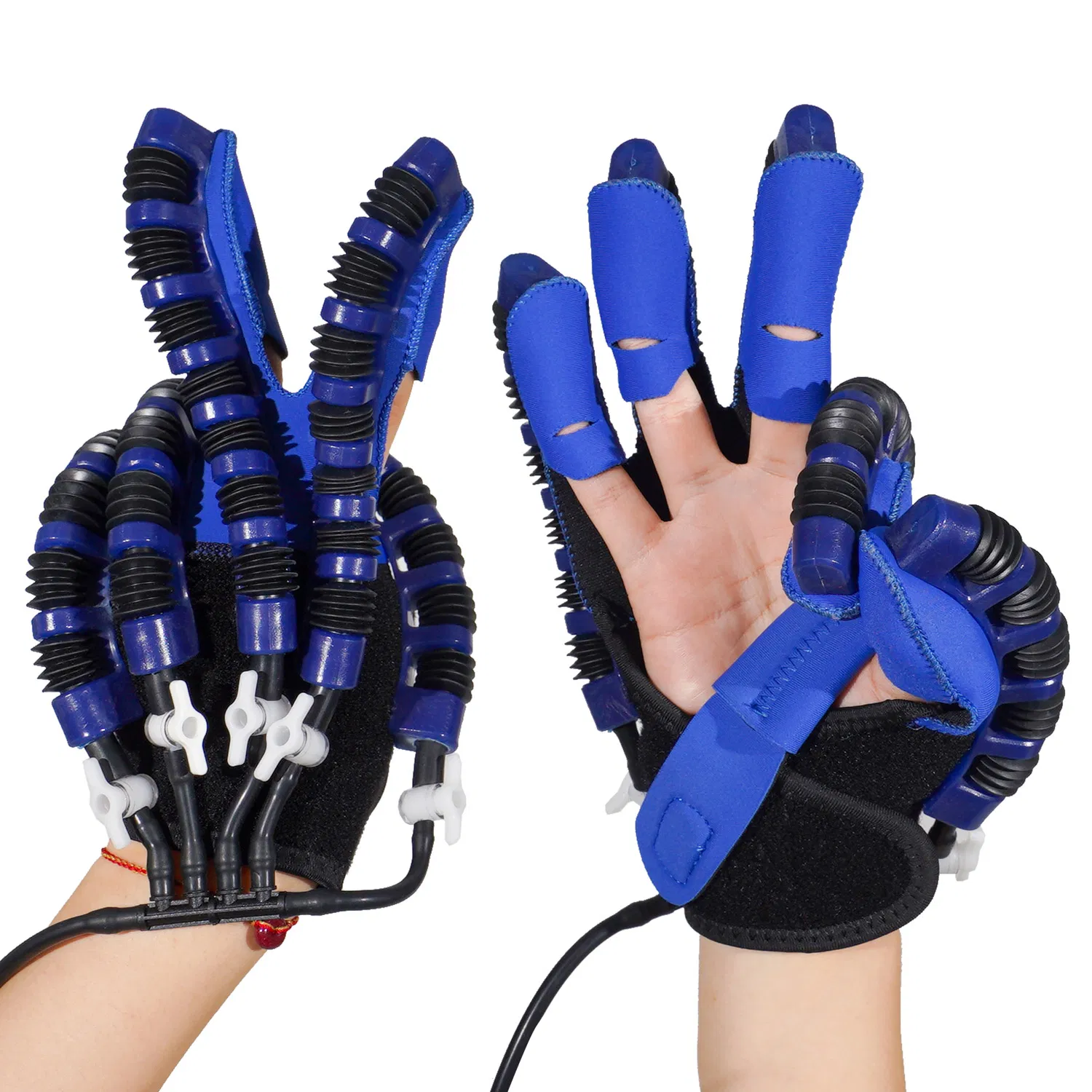 Equipo de fisioterapia para restaurar la función de la mano Guantes de robot espejo Rehabilitación inteligente