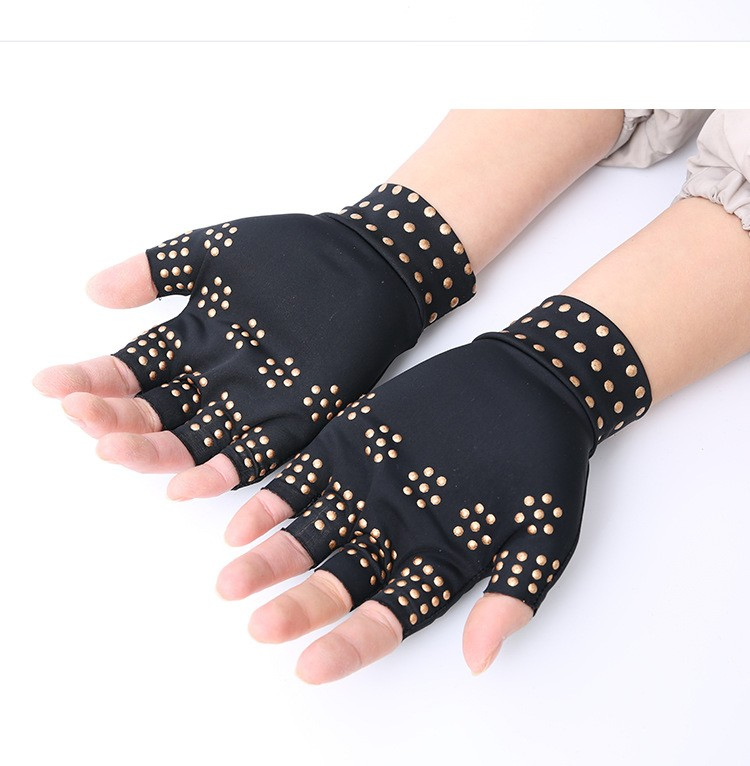 Soportes de compresión para la artritis, terapia de curación de articulaciones, alivio del dolor, guantes de masaje con puntos magnéticos
