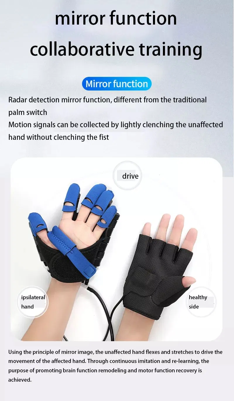 Máquina de guante de rehabilitación de mano, máquina de ejercicio de dedos