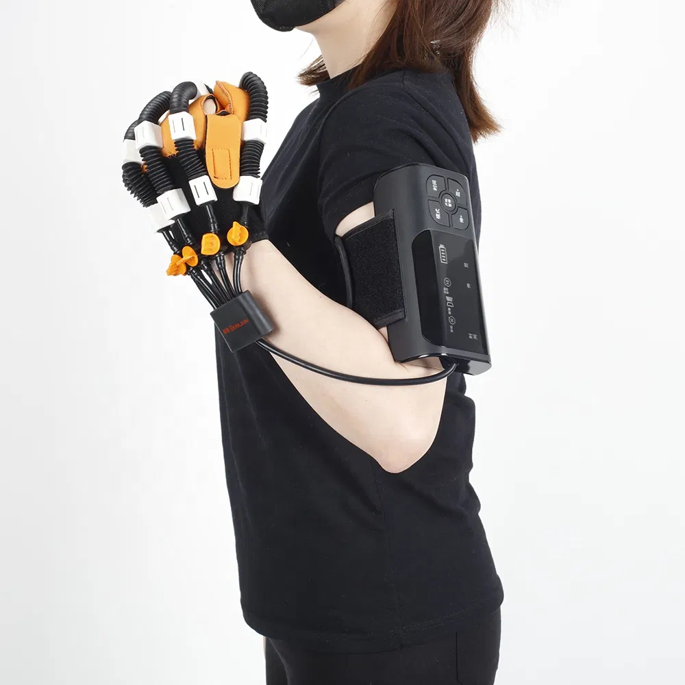 Guante de robot de rehabilitación de dispositivos médicos para el hogar para accidente cerebrovascular y hemiplejía