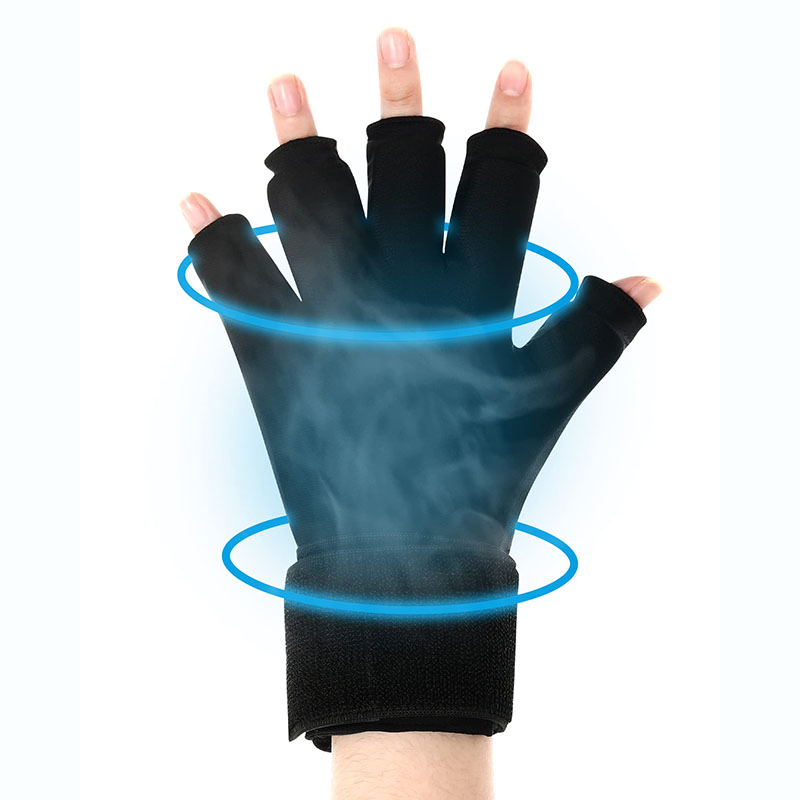 Funda de hielo reutilizable ajustable para muñeca, alivio del dolor, rehabilitación, guantes de terapia fría para manos y dedos con artritis
