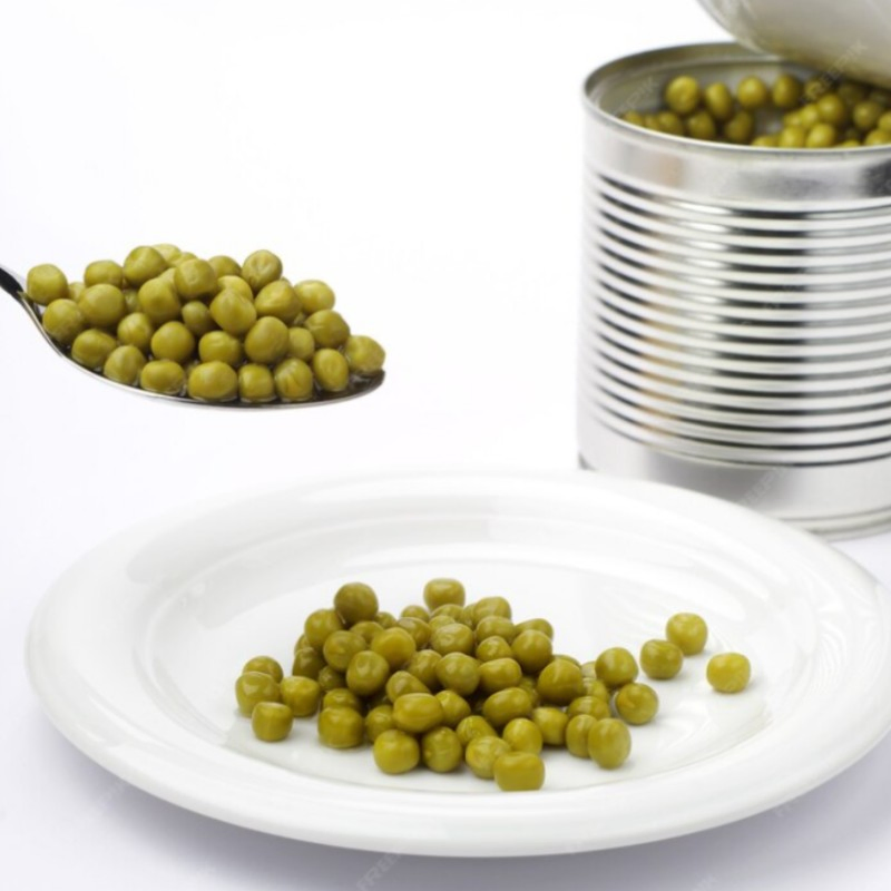 Estándar de Preparación de Guarniciones de Restaurante de Hotel Premium Ingredientes Guisante Verde en Salmuera en Lata