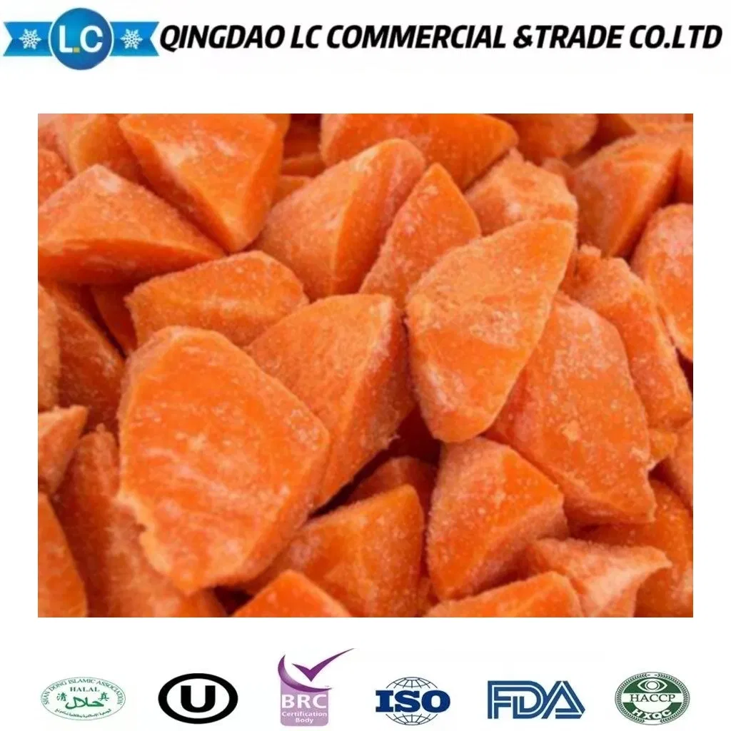 Proveedor de China Exportar Verduras Grado A Compradores Precio Barato Verduras IQF Cortadas Profundamente Congeladas Zanahorias En Rodajas Y Dados