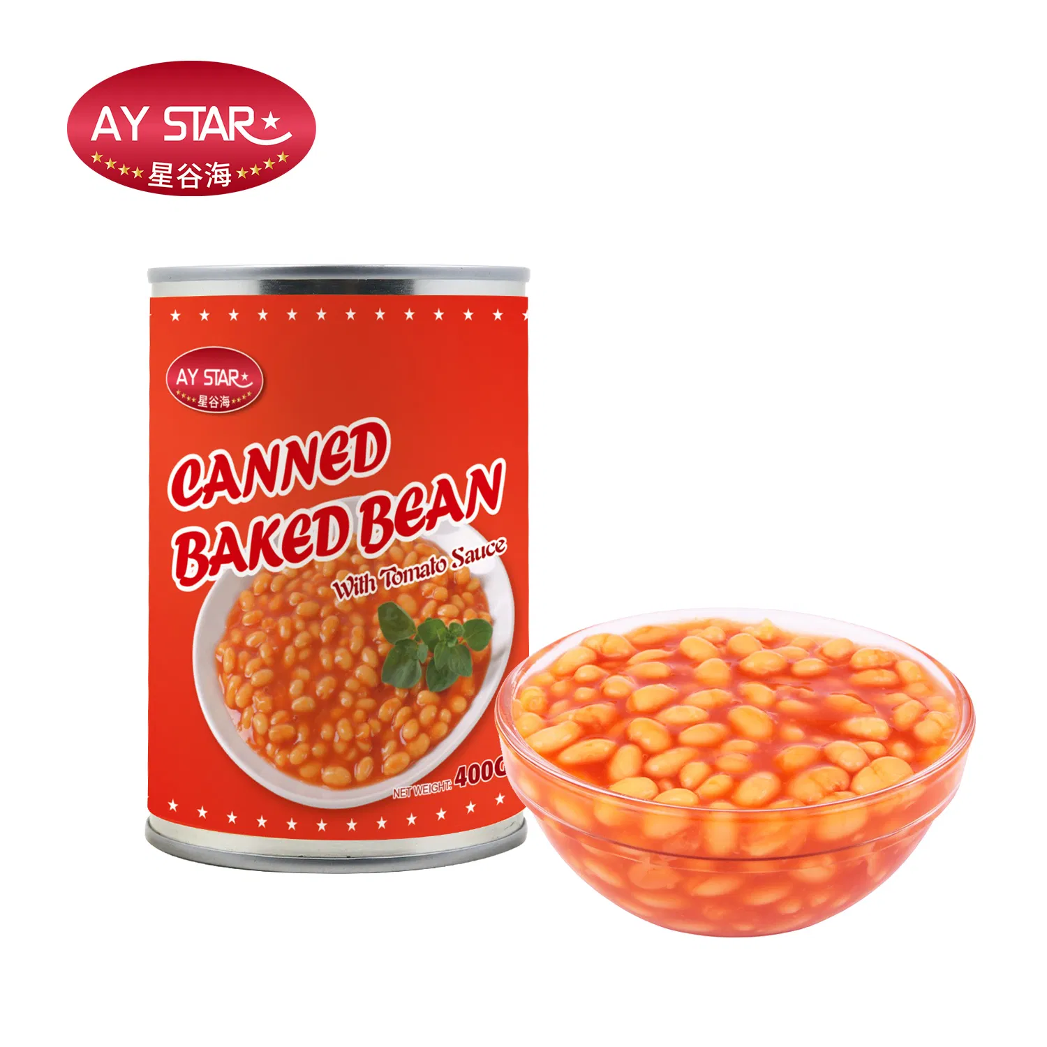 Fábrica china al por mayor marcas saludables de OEM pasta de tomate enlatada frijoles horneados
