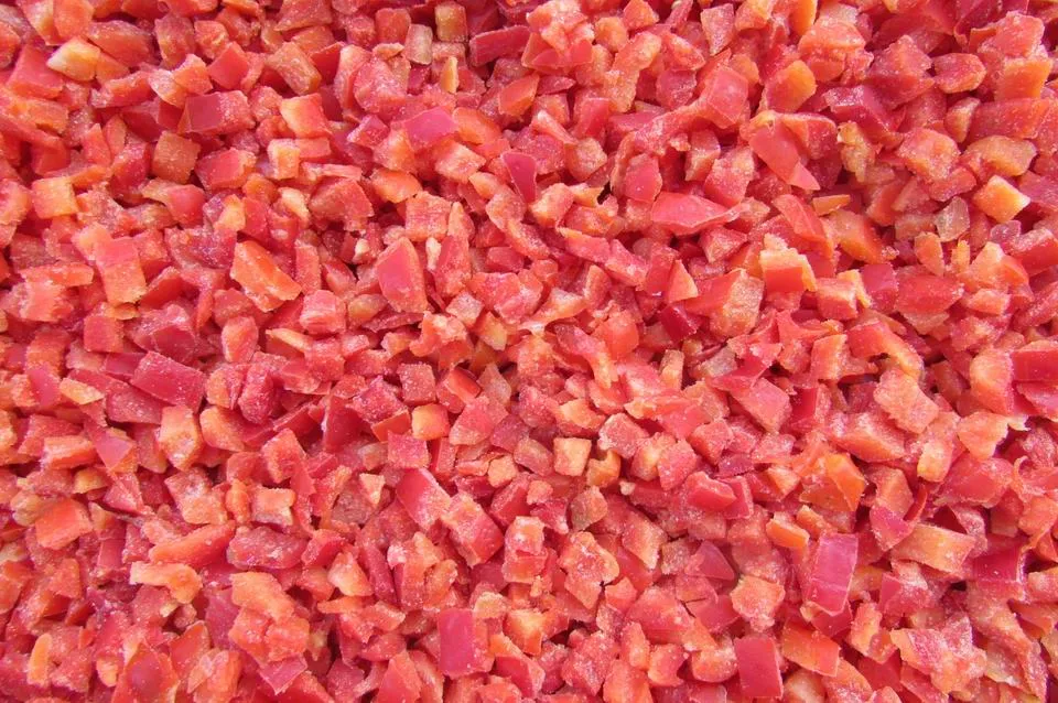 Pimiento rojo proceso