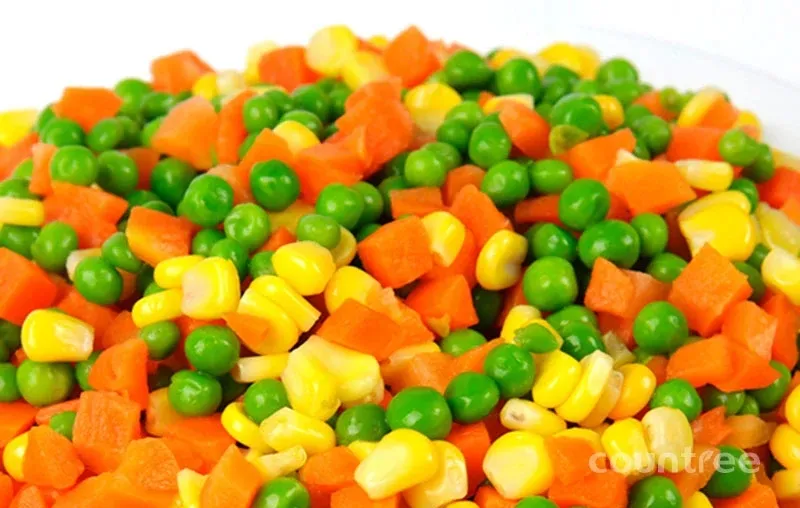 Vegetales en cubos