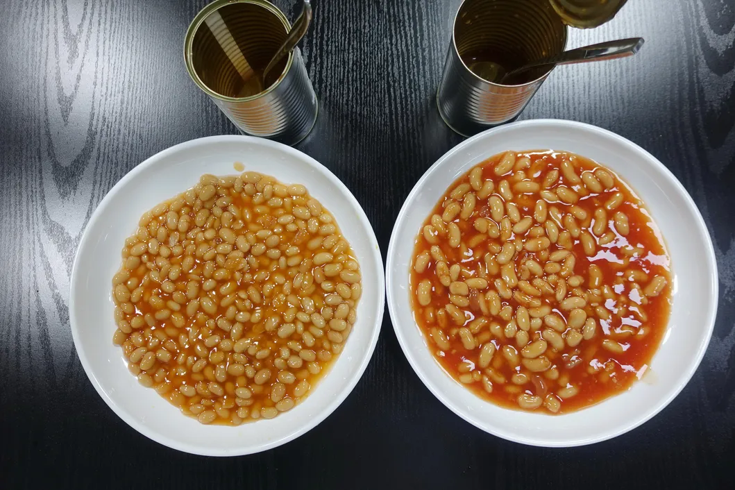 Frijoles listos para servir