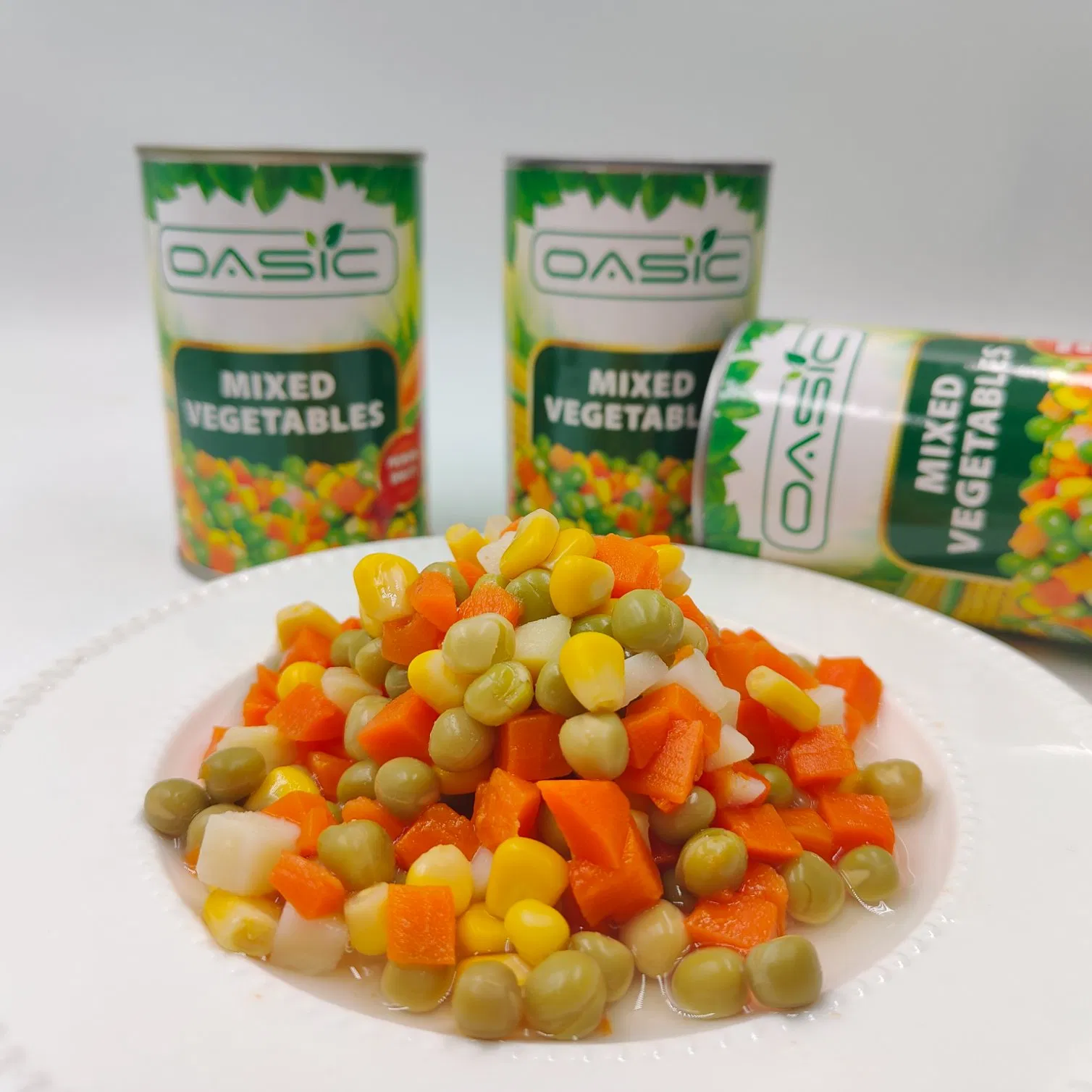 Marca OEM Verduras enlatadas Mezcla de Verduras 850ml en Latas