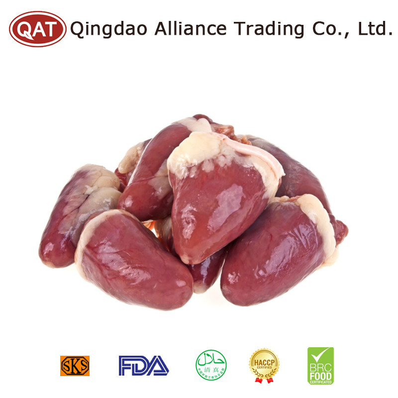 Corazones de pollo halal congelados premium para mercados globales
