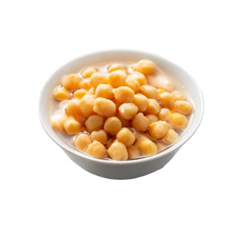 Marca de alimentos saludables OEM, garbanzos enlatados instantáneos de verduras