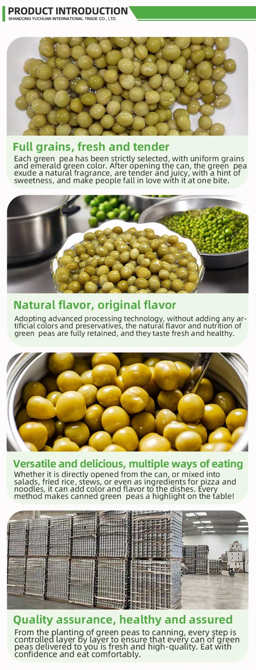 Guisantes y garbanzos enlatados en agua salada