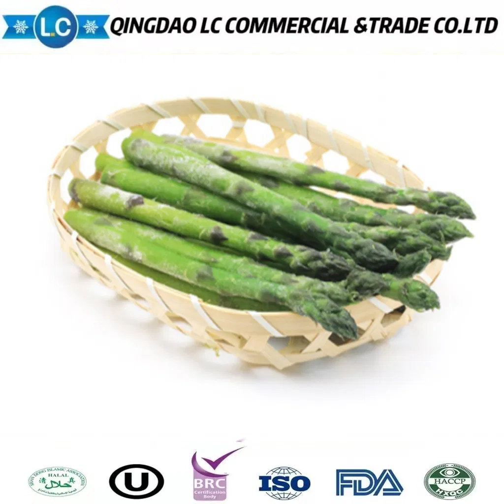 Precios de marcas de verduras congeladas al por mayor IQF, espárragos frescos verdes