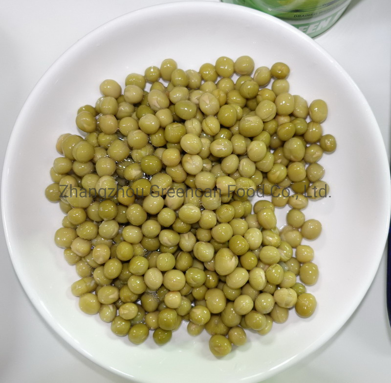 Frijoles enlatados Guisantes verdes enlatados con etiqueta privada 425g
