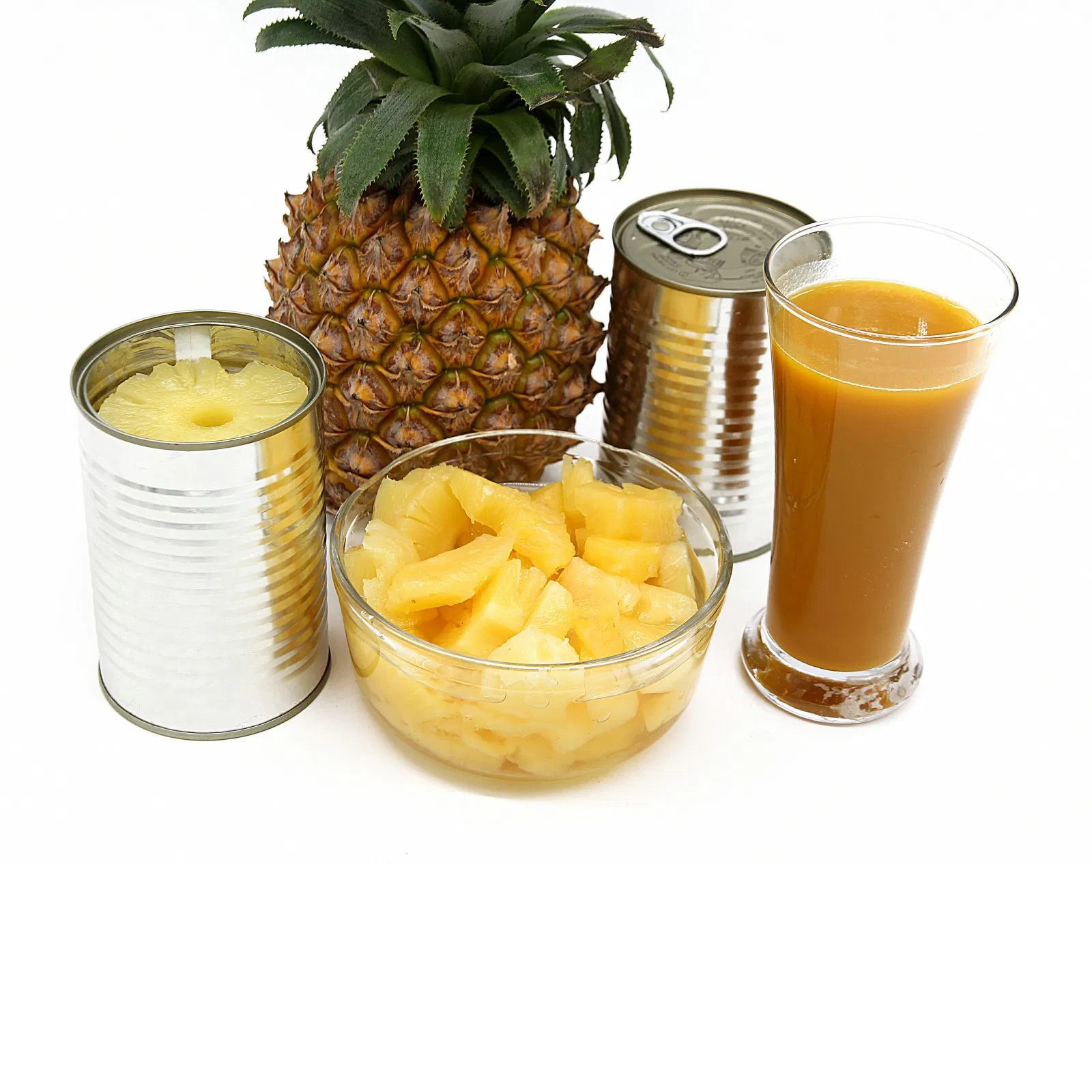 Trozos de piña enlatados de alta calidad
