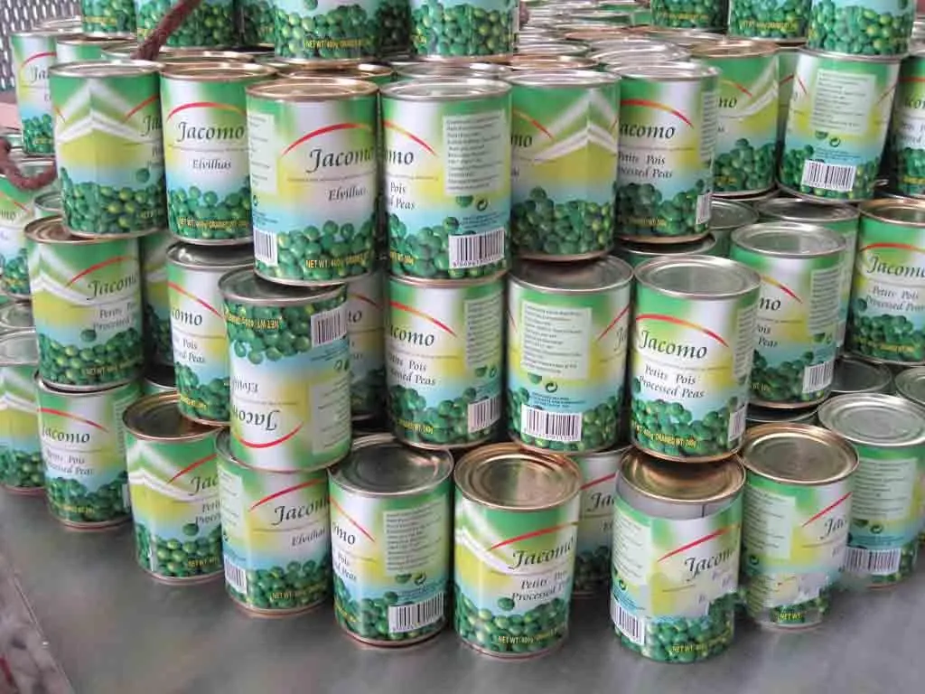 Frijoles enlatados Guisantes verdes frescos enlatados 400g con precio competitivo