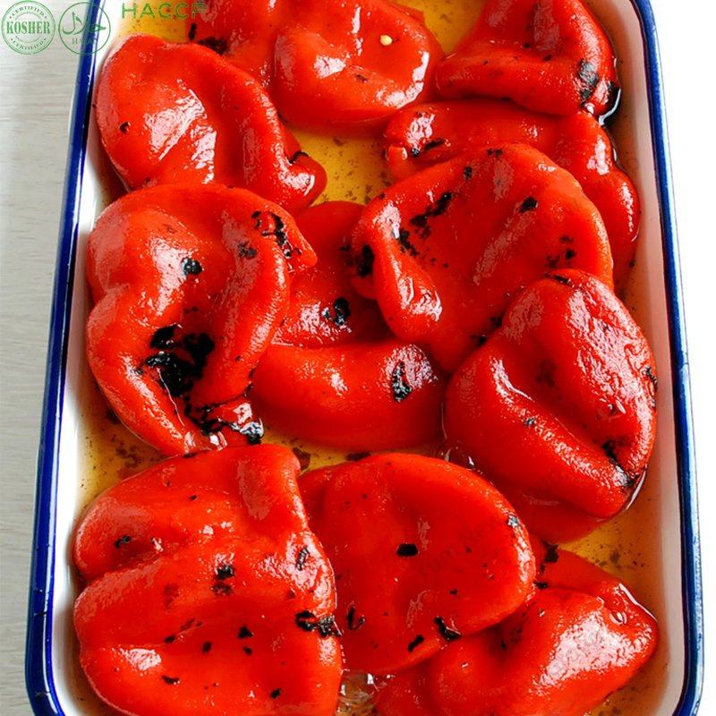 Exportar pimiento chili asado fácil IQF enlatado procesado verduras