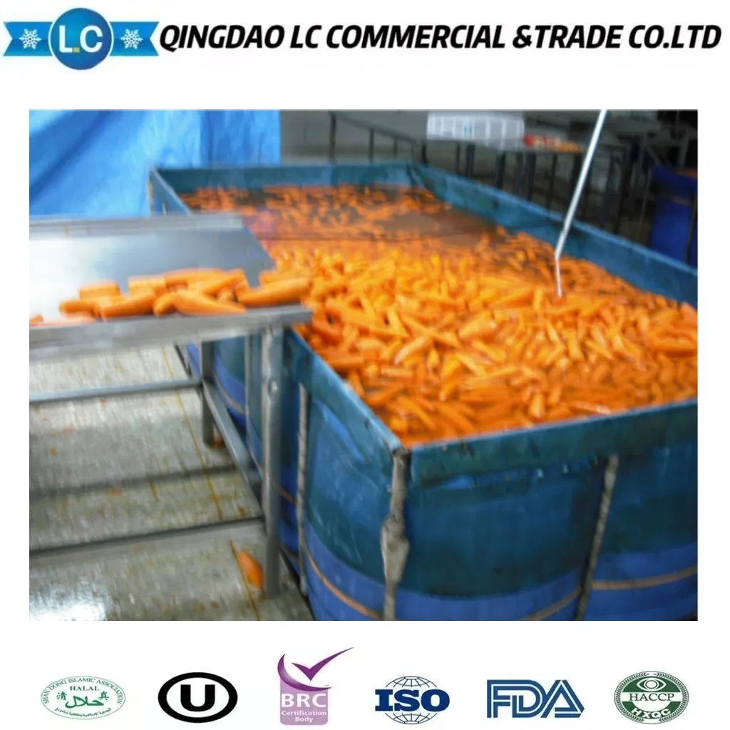 2022 Zanahoria Diced IQF Congelada de Buena Calidad y Gran Cantidad Grado A para Exportación