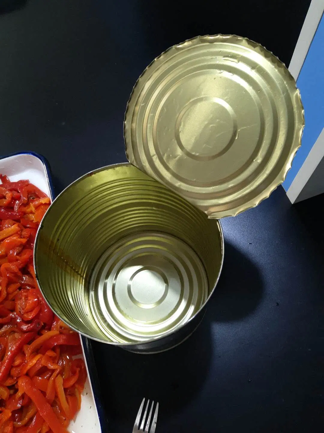 Pimiento rojo asado enlatado entero, en rodajas de China