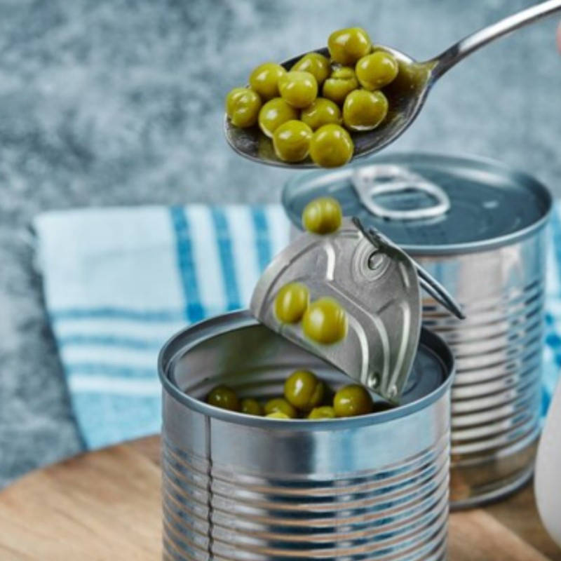 Estándar de Preparación de Guarniciones de Restaurante de Hotel Premium Ingredientes Guisante Verde en Salmuera en Lata