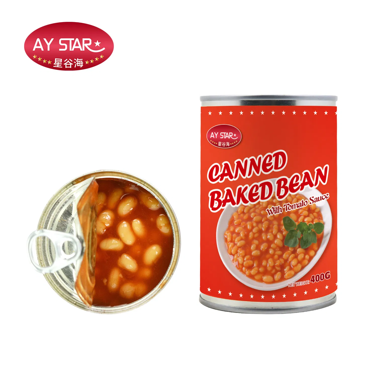 Frijoles horneados auténticos enlatados premium en salsa de tomate sabrosa