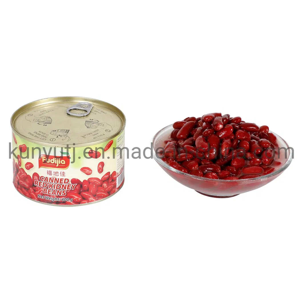Alubias rojas enlatadas saludables 400g de fábrica en China