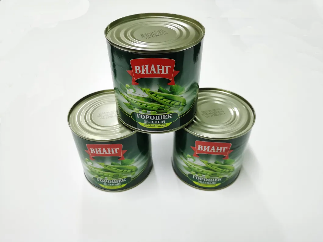 Frijoles enlatados, guisantes verdes enlatados con el mejor sabor