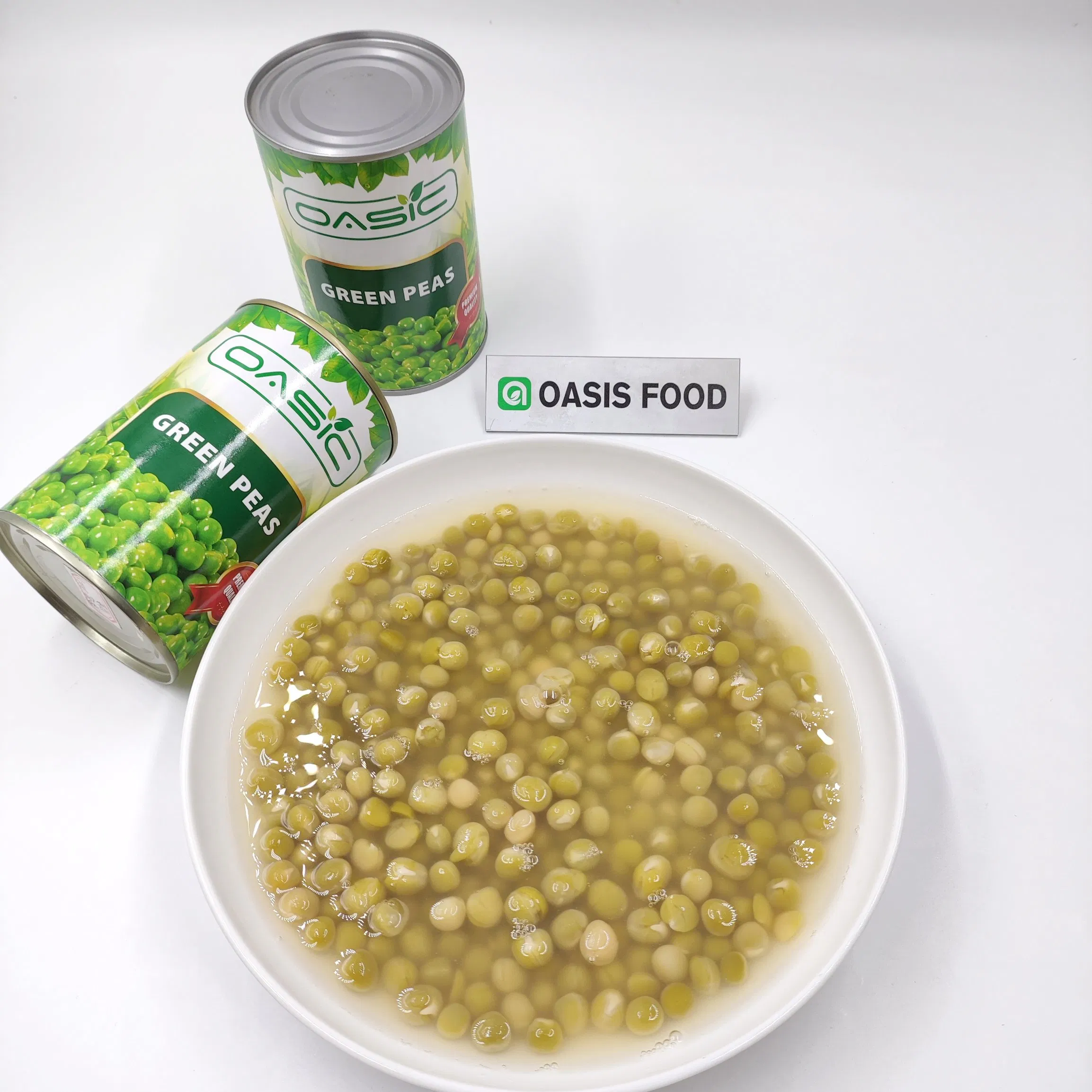 Venta al por mayor de guisantes verdes enlatados de alta calidad en salmuera 2024 Suministro de China
