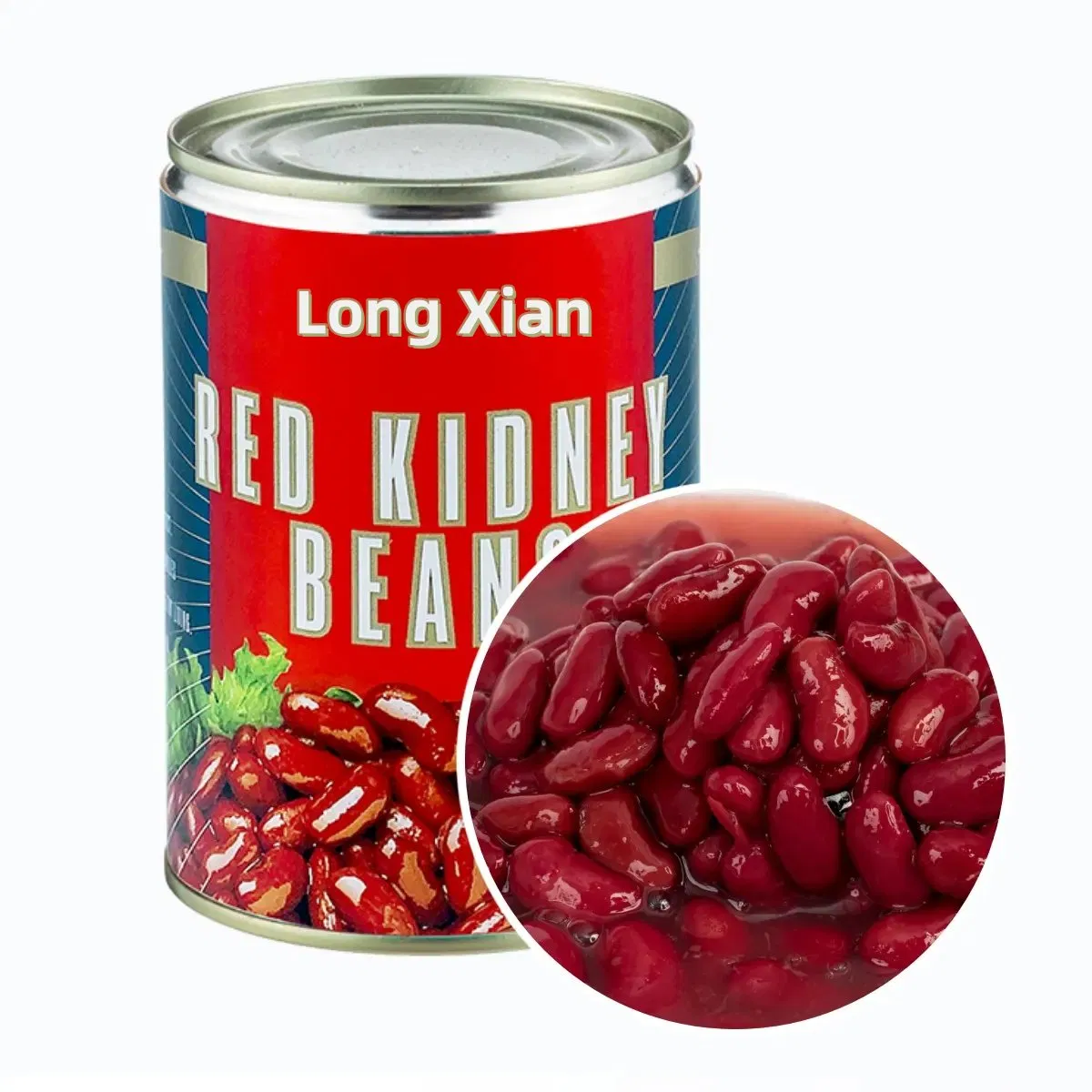 Frijoles rojos enlatados de alta calidad de Long Xian Food